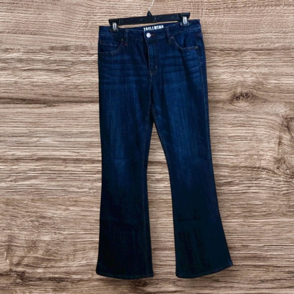 IDYLLWIND Miranda Lambert dark wash flare. Size 8